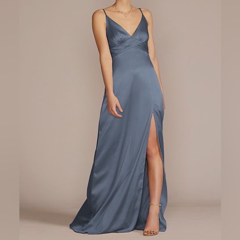 David’s Bridal Stretch Charmeuse Bridesmaid Dress